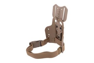 Safariland Single Strap Leg Shroud with Drop Flex Adapter with FDE finish